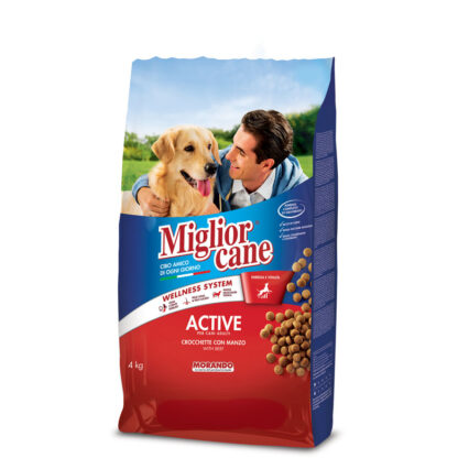 Migliorcane Adult Dog Food Active Kibbles With Beef