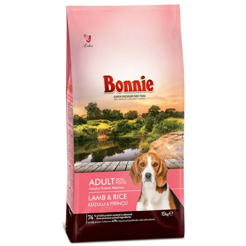 Bonnie Adult Dog Food – Lamb and Rice Bonnie Adult Dog Food – Lamb and Rice 15kg - petsgalleria