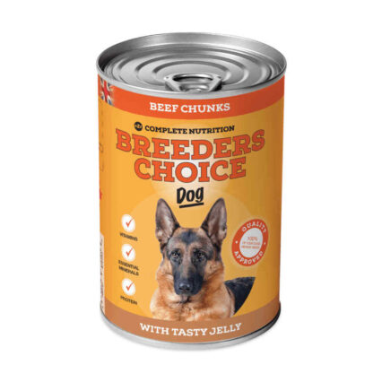 Breeders Choice Dog Food Beef Chunks in Jelly - petsgalleria