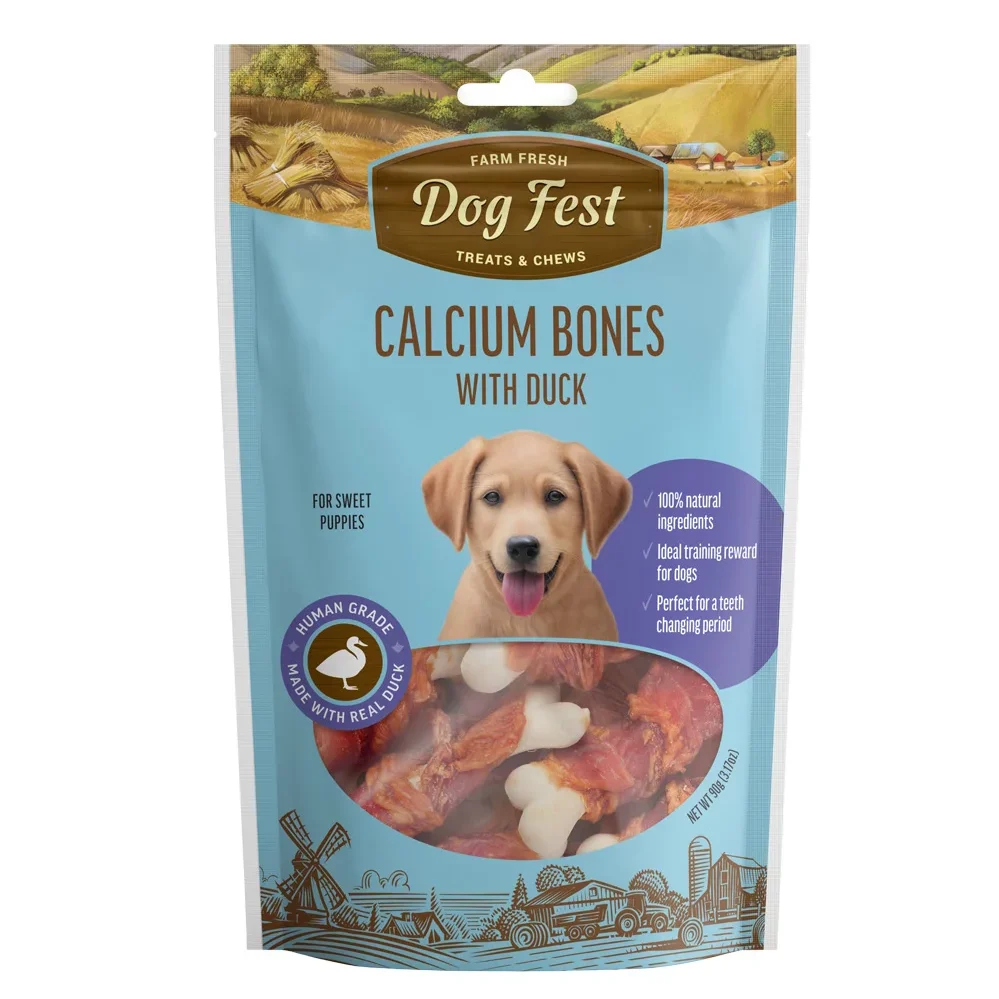 Dog Fest Calcium Bones With Duck Dog Fest Calcium Bones With Duck