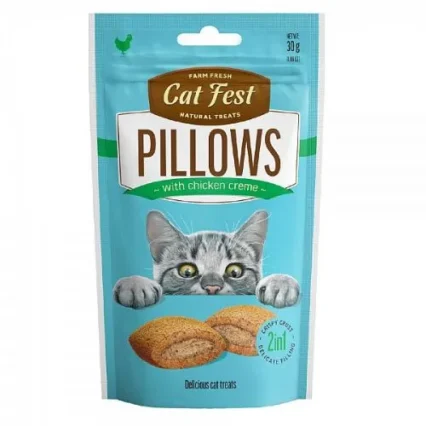 Cat Fest Pillows With Chicken Creme