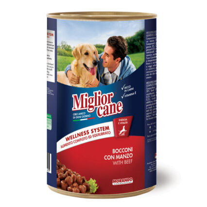 Migliorcane Adult Dog Food Chunks With Beef