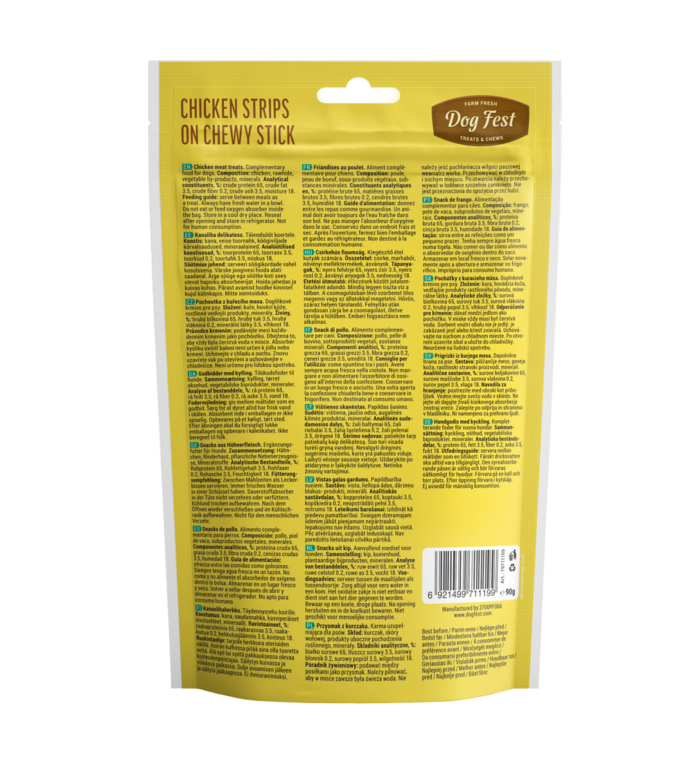 Dog Fest Chicken Strips on Chewy Stick Dog Fest Chicken Strips on Chewy Stick - Image 2