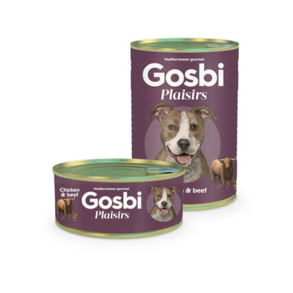 Gosbi Plaisirs Chicken & Beef Canned Dog Food