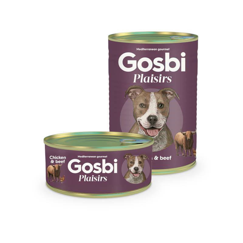 Gosbi Plaisirs Chicken & Beef Canned Dog Food Gosbi Plaisirs Chicken & Beef Canned Dog Food
