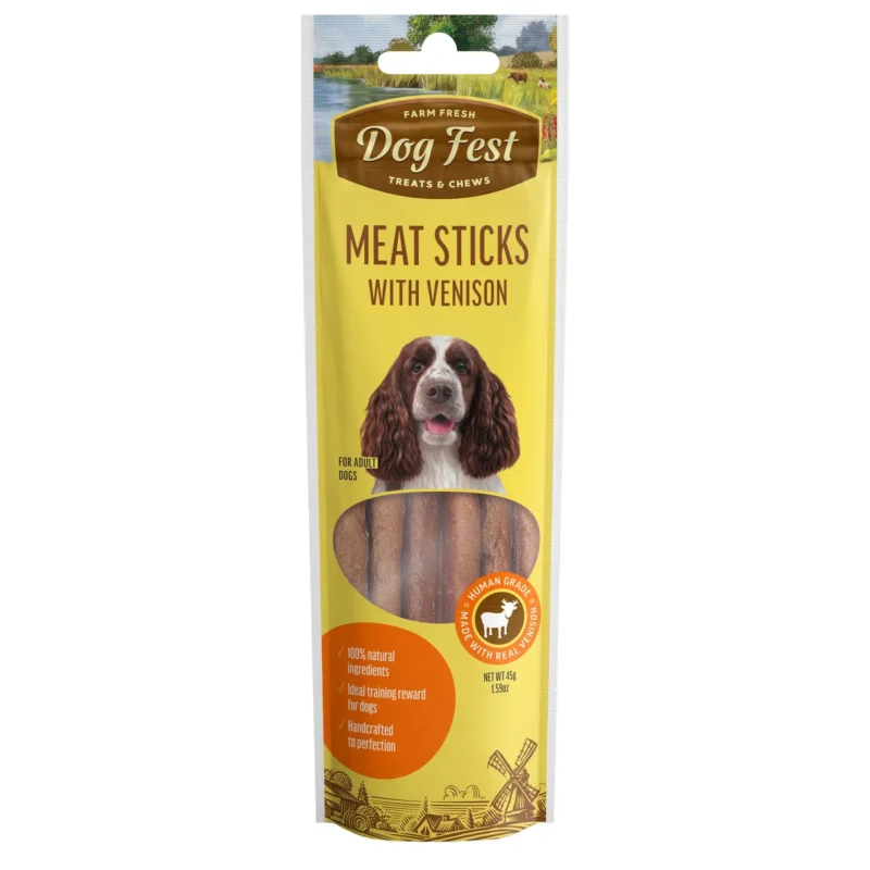 Dog Fest Meat Sticks With Vension - Dog Food Dog Fest Meat Sticks With Vension - Dog Food