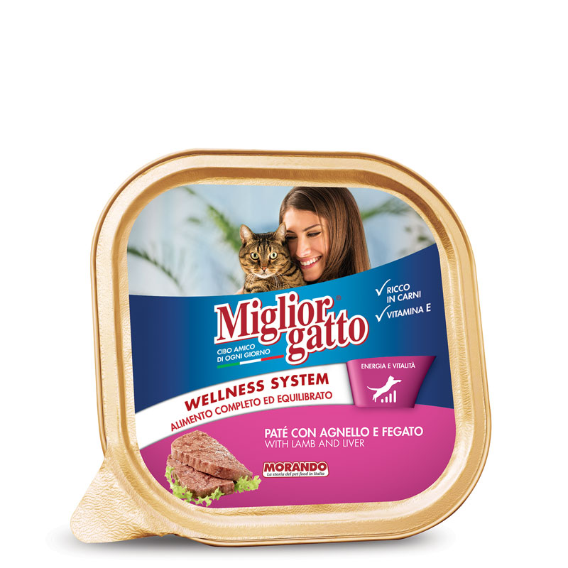 Migliorgatto Adult Cat Food Paté With Lamb and Liver Migliorgatto Adult Cat Food Paté With Lamb and Liver