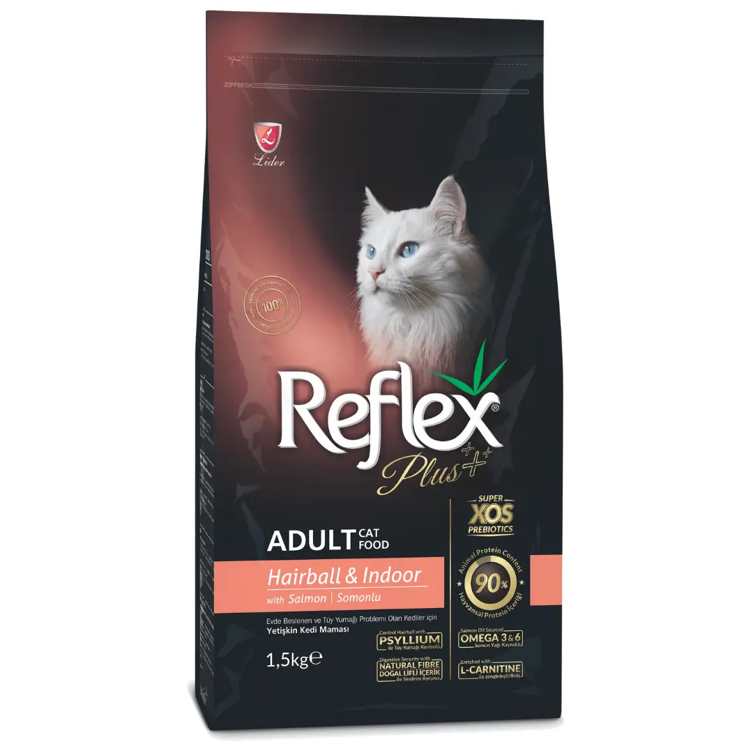 Reflex Plus Salmon Hairball Adult Cat Food REFLEX PLUS SALMON HAIRBALL ADULT CAT FOOD