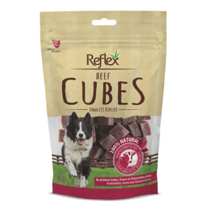 Reflex Dog Treats 100% Natural Beef Cubes 80G