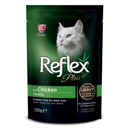 REFLEX PLUS ADULT CAT FOOD POUCH WITH CHICKEN
