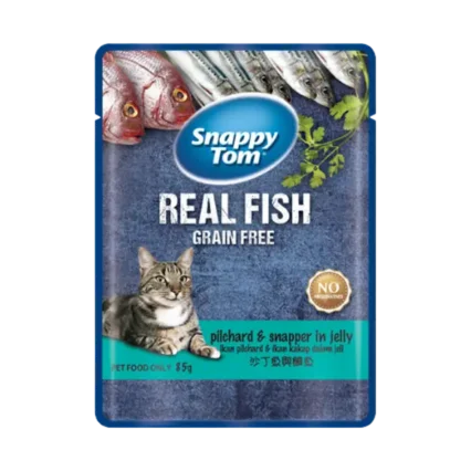 Snappy Tom Pouch Pilchard & Snapper in Jelly Cat Food - petsgalleria