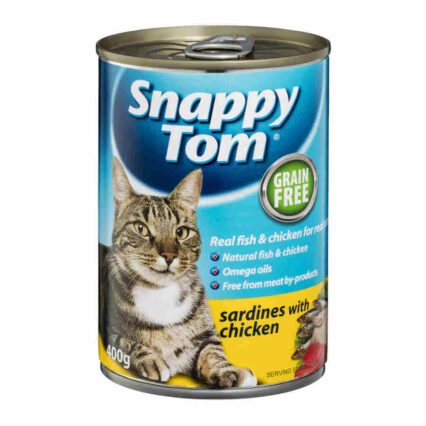 Snappy Tom Sardines With Chicken Cat Food - petsgalleria