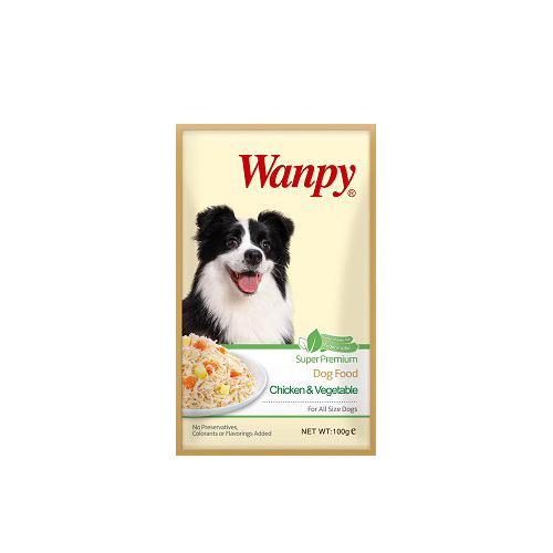 Wanpy Pouch Chicken and Vegetable Dog Food Wanpy Pouch Chicken and Vegetable Dog Food