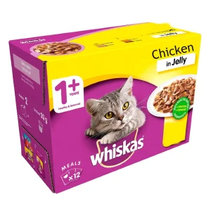 Whiskas Pouch Adult Wet Cat Food Chicken in jelly by pets galleria pet store nairobi