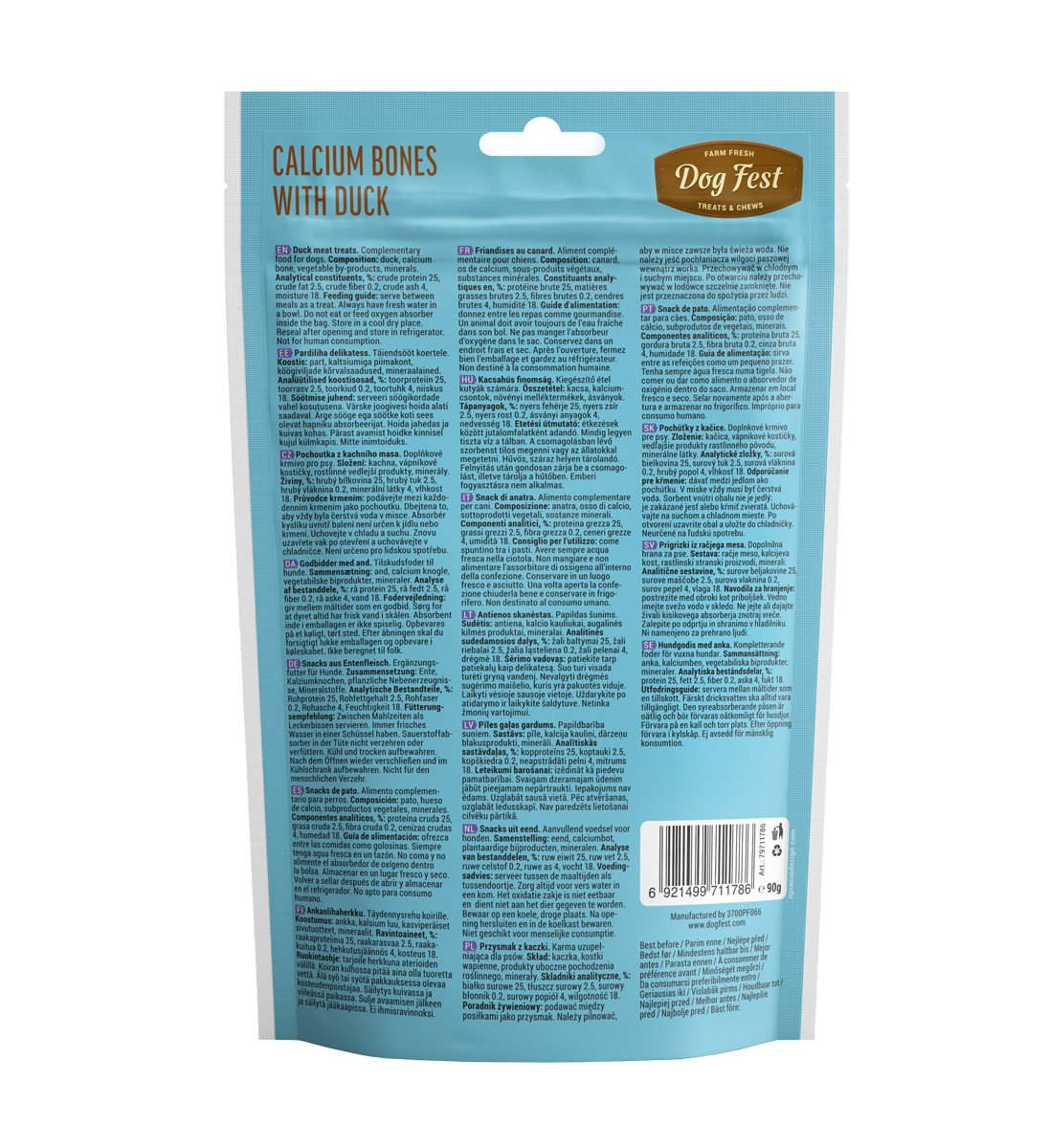 Dog Fest Calcium Bones With Duck Dog Fest Calcium Bones With Duck - Image 2