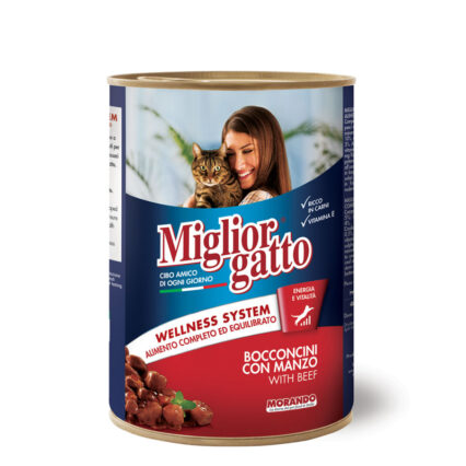 Migliorgatto Chunks With Beef - Cat Food