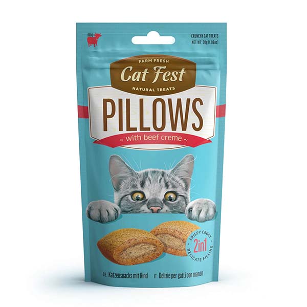 Cat Fest Pillows With Beef Creme cat fest pillows with beef creme