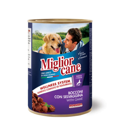 Migliorcane Adult Dog Food Chunks With Game