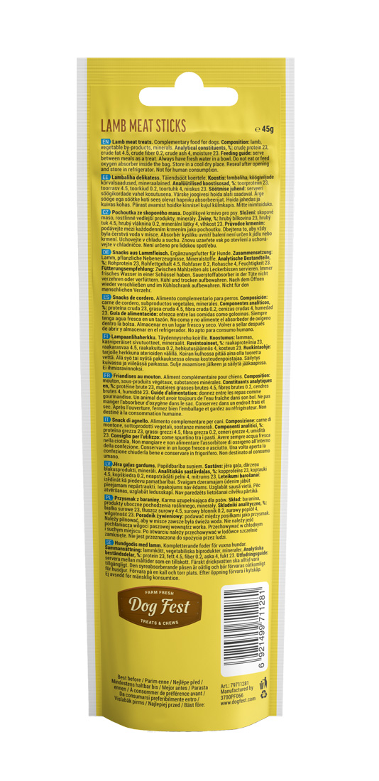Dog Fest Lamb Meat Sticks - Dog Food Dog Fest Lamb Meat Sticks - Dog Food - Image 2