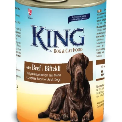 king canned dog food with beef