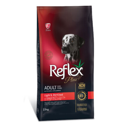 REFLEX-PLUS-LIGHT-AND-STERILISED-DOG-FOOD-–-LAMB-AND-RICE-15-KG-petsgalleria