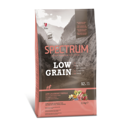 SPECTRUM-LOW-GRAIN-SMALL-BREED-DOG-FOOD-LAMB-BLUEBERRY-2.5Kg-petsgalleria