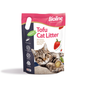 Bioline Tofu Cat Litter Strawberry - petsgalleria