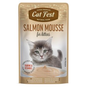 Cat Fest Cat Food Pouches – Salmon Mousse for kittens - petsgalleria
