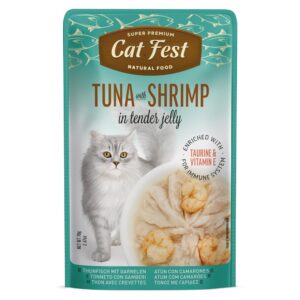Cat Fest Cat Food Pouches – Tuna with Shrimp in Tender Jelly - petsgalleria