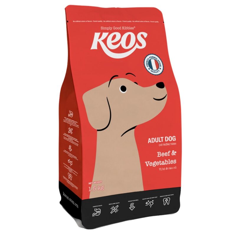 Keos Adult Dog Food – Beef and Vegetables Keos Adult Dog Food – Beef and Vegetables - petsgalleria