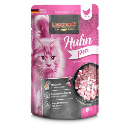 Leonardo Pure Chicken Cat Food - petsgalleria