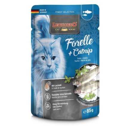 Leonardo Trout and Catnip Cat Food - petsgalleria
