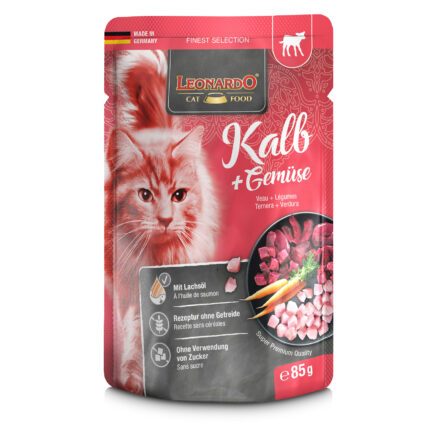 Leonardo Veal & Vegetable Cat Food - petsgalleria