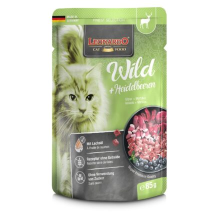 Leonardo Venison & Blueberry Cat Food - petsgalleria
