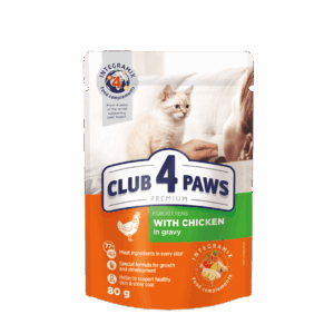 Club 4 Paws Kitten Food Chicken in Gravy - petsgalleria