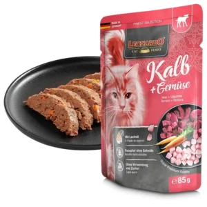 Leonardo Veal & Vegetable Cat Food - petsgalleria