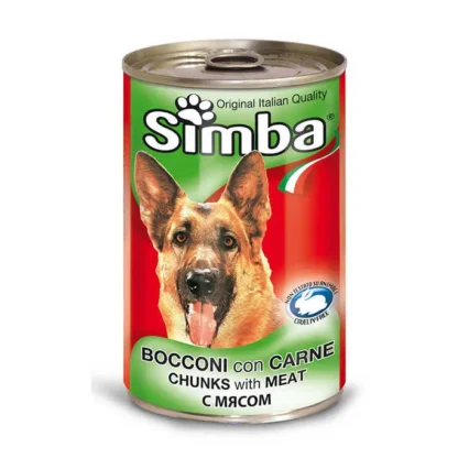 Simba Meat Chunks Canned Dog Food - petsgalleria