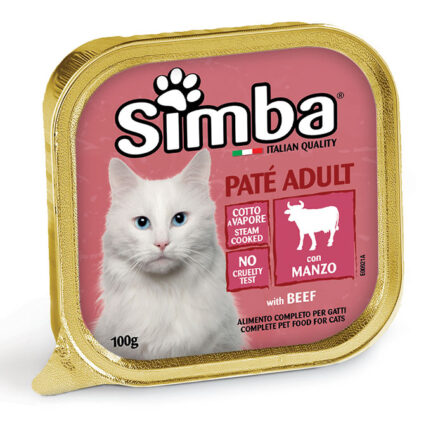 Simba Paté Beef Cat Food - petsgalleria