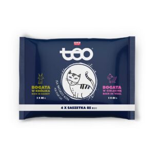 TEO Wet Cat Food 2 x Rich in Rabbit + 2 x Rich in Veal 85g - petsgalleria