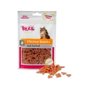 Truly Anti-Hairball Chicken Snacks Cat Treat - petsgalleria