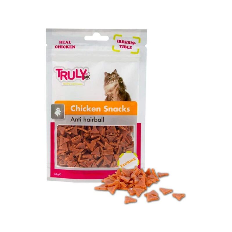 Truly Anti-Hairball Chicken Snacks Cat Treat Truly Anti-Hairball Chicken Snacks Cat Treat - petsgalleria