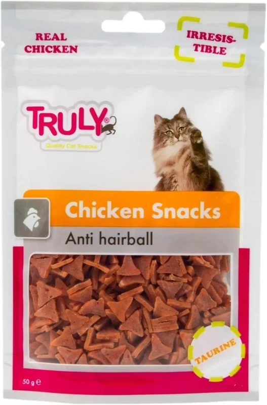 Truly Anti-Hairball Chicken Snacks Cat Treat Truly Anti-Hairball Chicken Snacks Cat Treat - petsgalleria