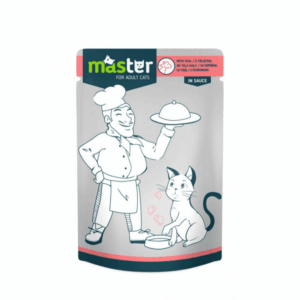 Club 4 Paws Master Cat food Veal In Sauce - petsgalleria