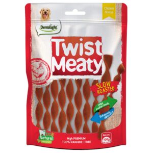 Dentalight Chicken Flavor Twist Meaty Dog Treats - petsgalleria