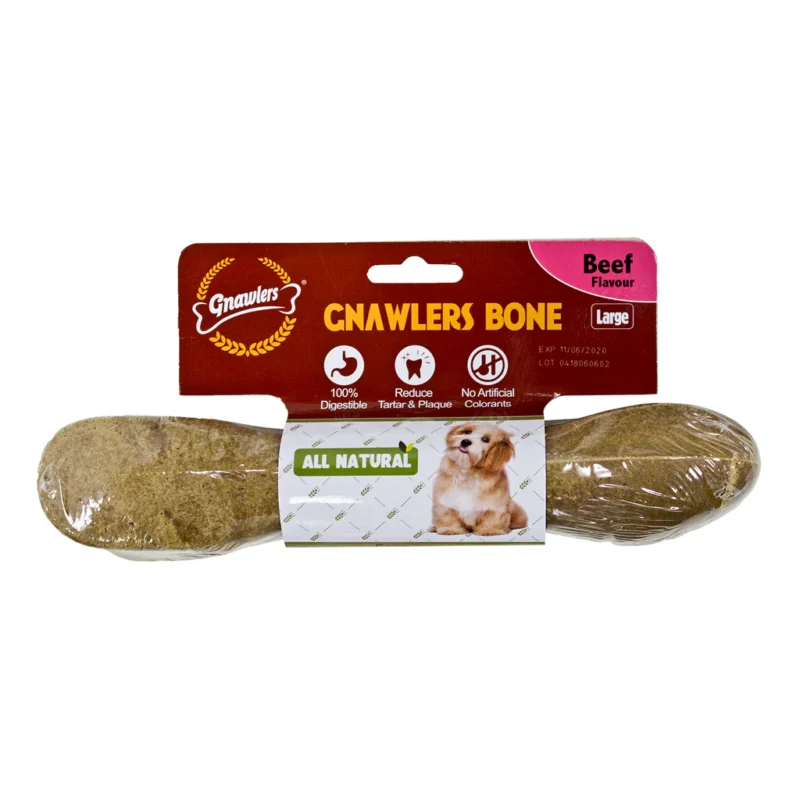 Gnawlers Beef Bone Dog Treat Gnawlers Beef Bone Dog Treat - petsgalleria