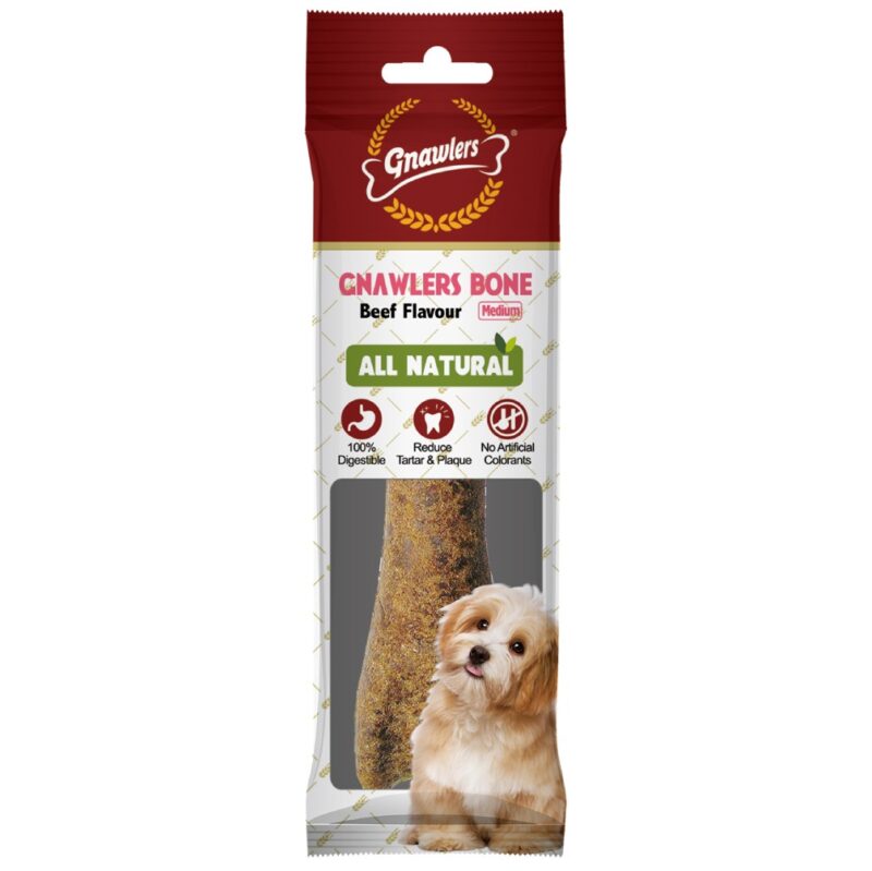 Gnawlers Beef Bone Dog Treat Gnawlers Beef Bone Dog Treat - petsgalleria