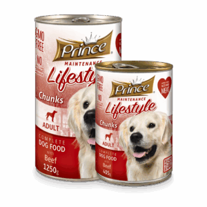 Prince Beef Chunks Canned Dog Food - petsgalleria