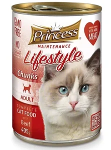 Princess Beef Chunks Cat Food - petsgalleria