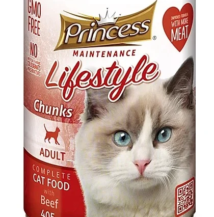Princess Beef Chunks Cat Food - petsgalleria