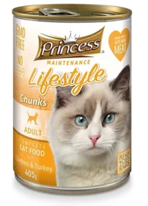 Princess Chicken and Turkey Chunks Cat Food - petsgalleria
